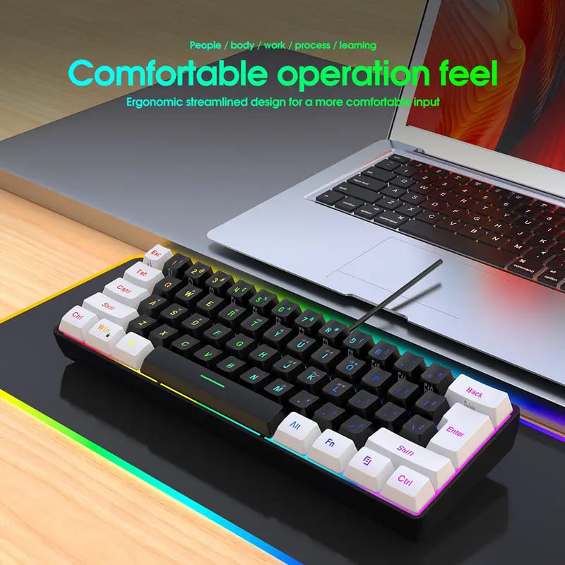 Ultra-Compact RGB Gaming Keyboard for PC/Mac