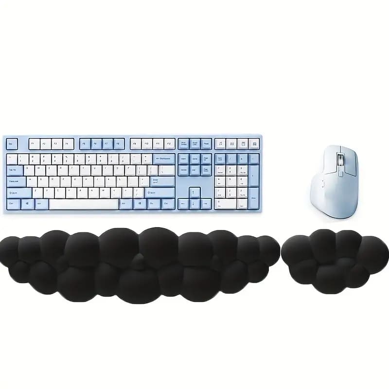 Ergonomic Memory Foam Wrist Rests - 2 PCS