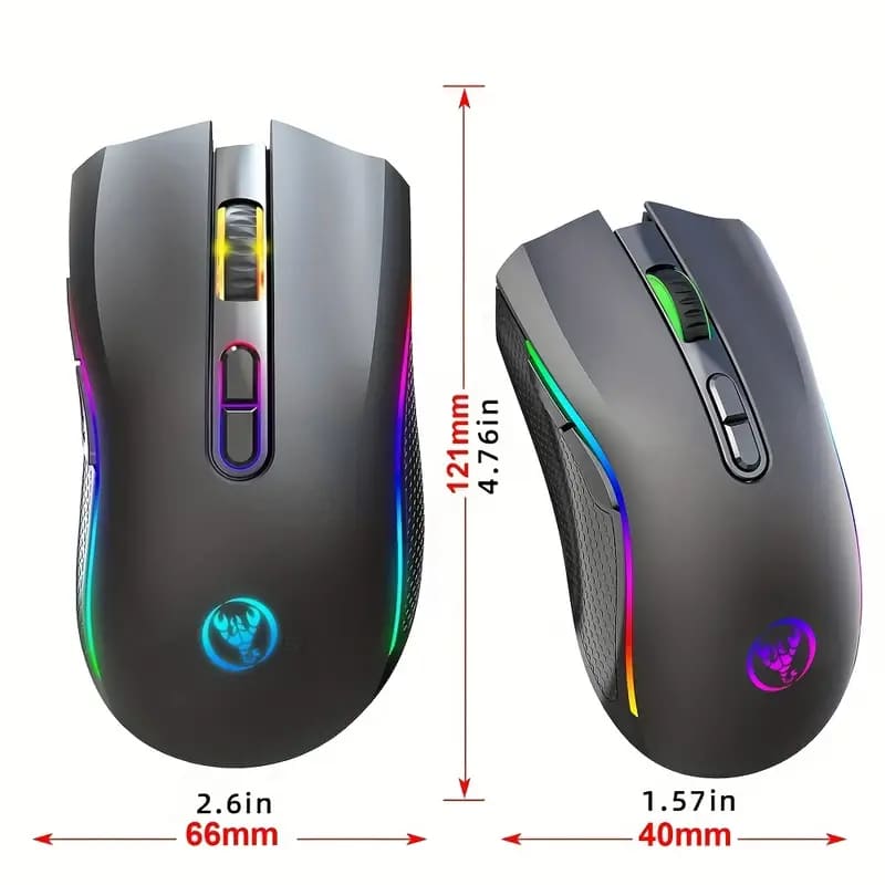 HXSJ Wireless RGB Rechargeable Mouse